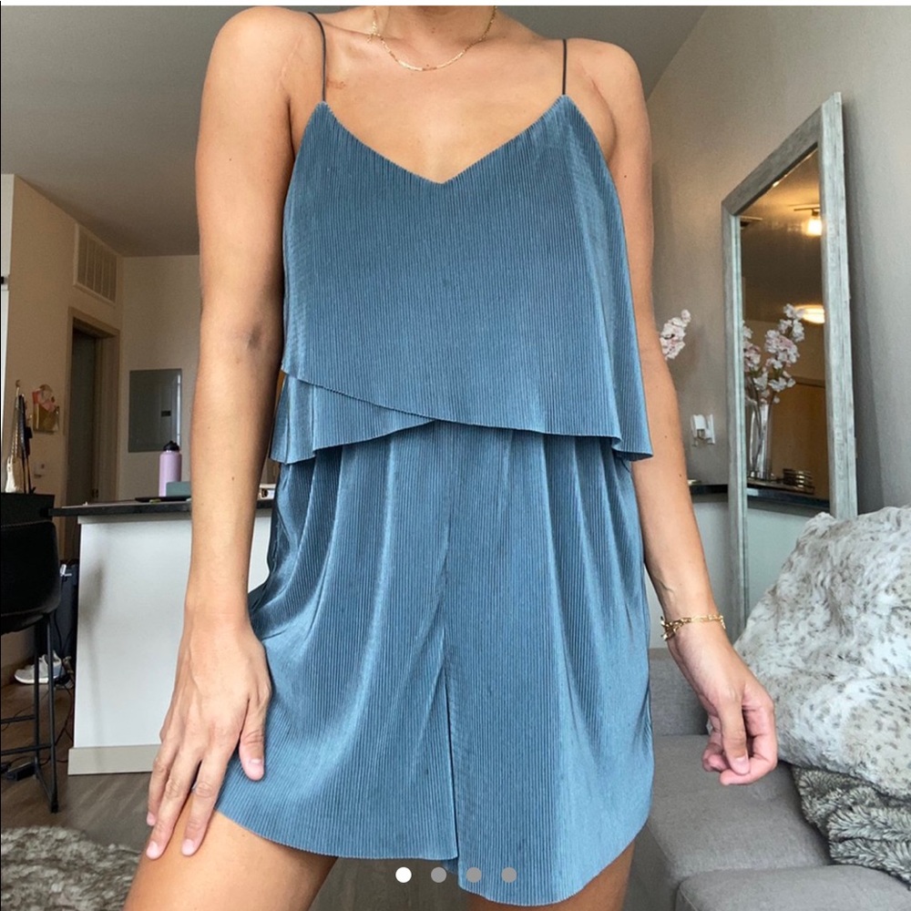 Urban Outfitters Light Blue/Greyish Romper